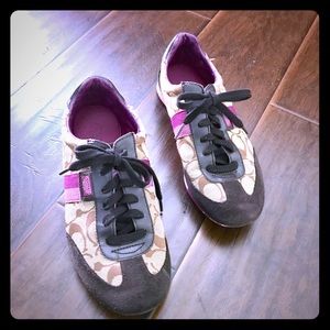 Coach Signature Joss Canvas Sneakers.